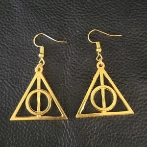 Harry Potter Deathly Hallows Hook Earrings